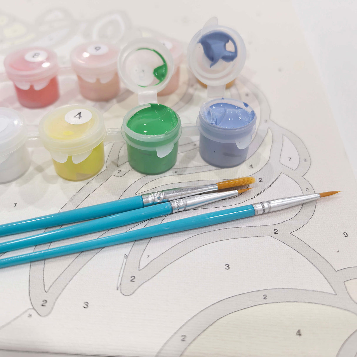 Baby Whale Easy Paint by Numbers Kit