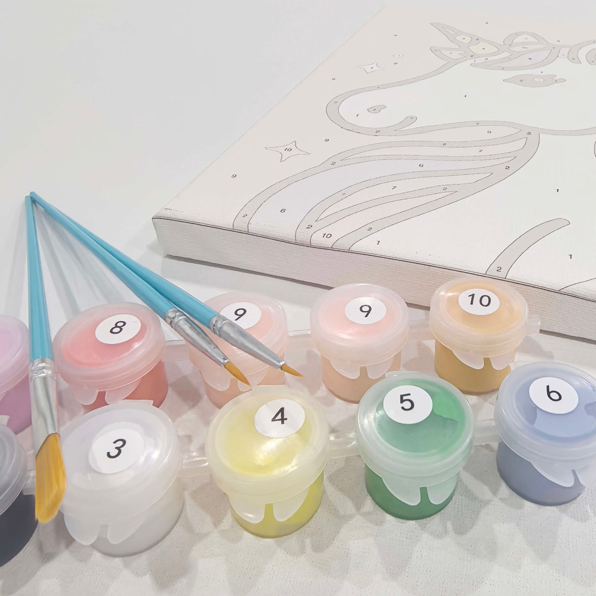 Baby Whale Easy Paint by Numbers Kit