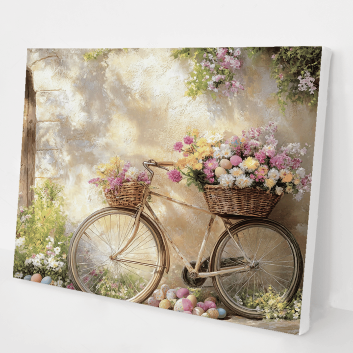 Easter Eggs in a flower basket kit