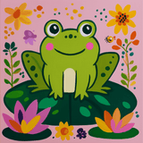 A Frogs Life Easy Paint by Numbers Kit