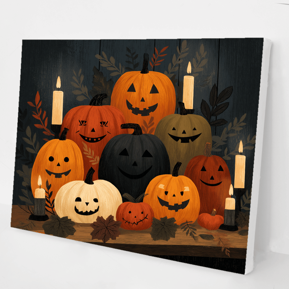 Nine Halloween Pumpkin Party kit