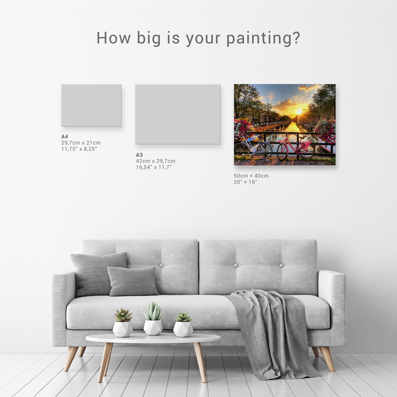 Paint Plot Bikeride in Amsterdam Diamond Painting Kit