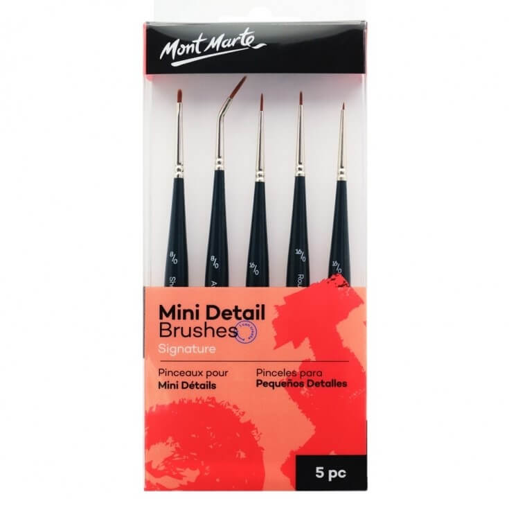 Mini Detail Brush Set - 5 Pack