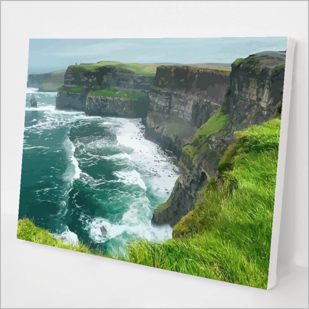 Paint Plot Paint By Numbers: Ireland Cliffs kit – Paint Plot Australia