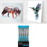 Best Sellers Bundle 4 (2 Paintings + 5 pcs Mini Detail Brush set)